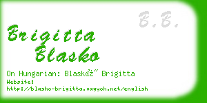 brigitta blasko business card