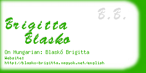 brigitta blasko business card